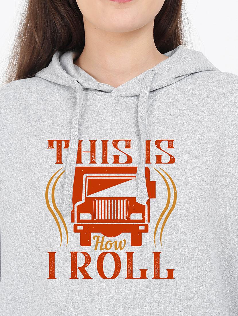 hooded neck graphic sweatshirt - 17971876 - Standard Image - 2