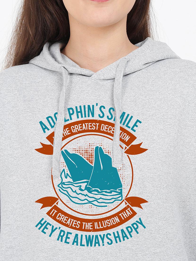 hooded neck graphic sweatshirt - 17971927 - Standard Image - 2