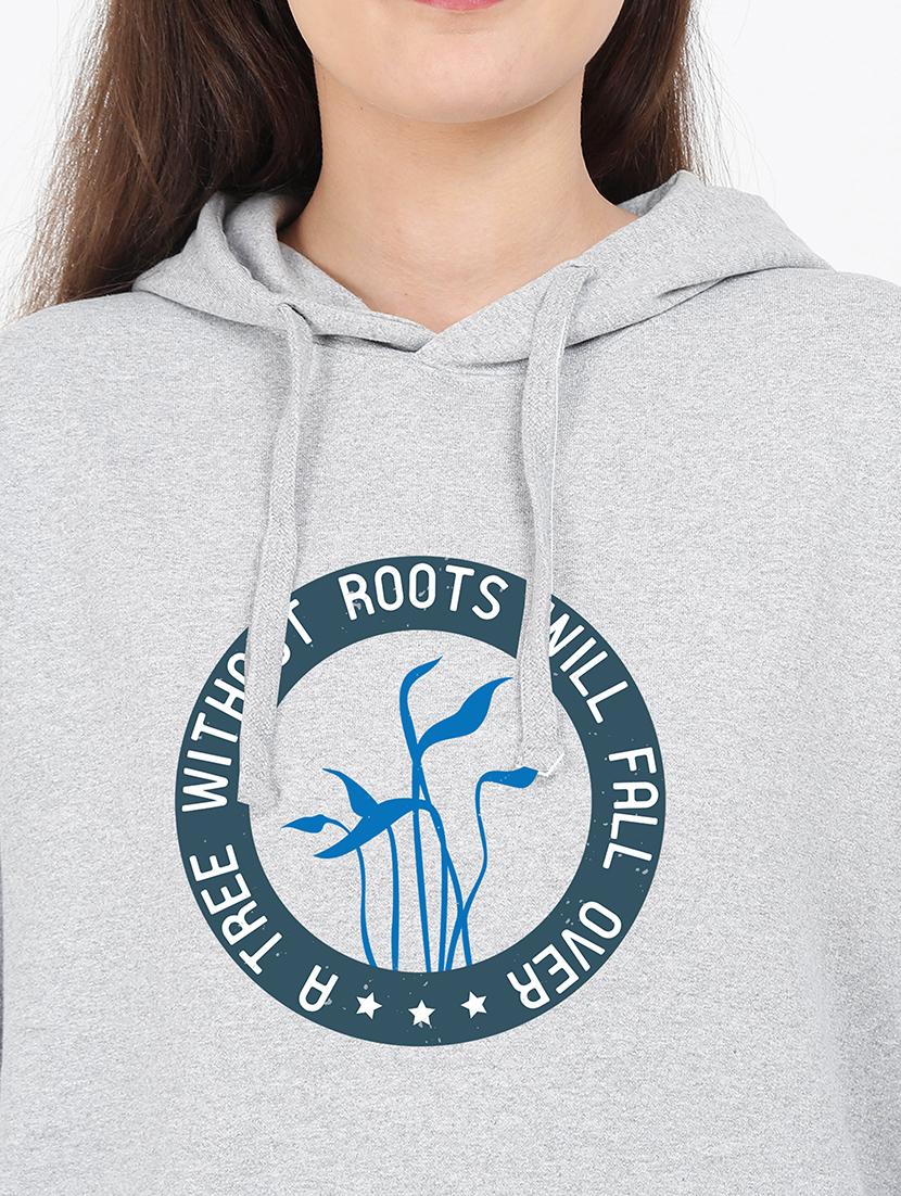 hooded neck graphic sweatshirt - 17971937 - Standard Image - 2