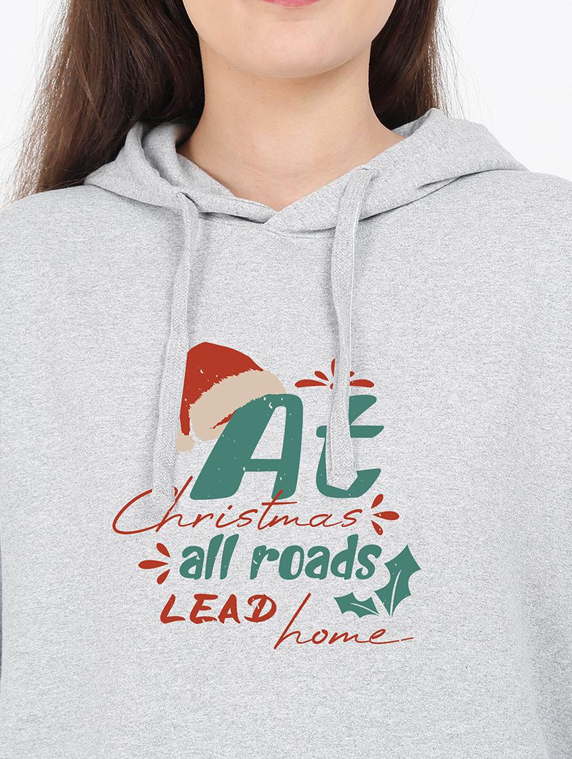 hooded neck graphic sweatshirt - 17971944 - Standard Image - 2