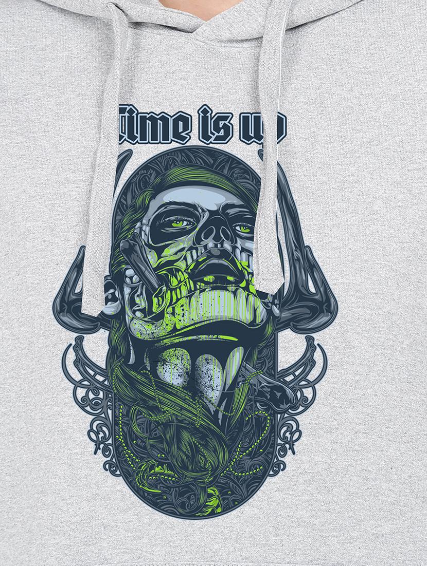 hooded neck graphic sweatshirt - 17971999 - Standard Image - 2