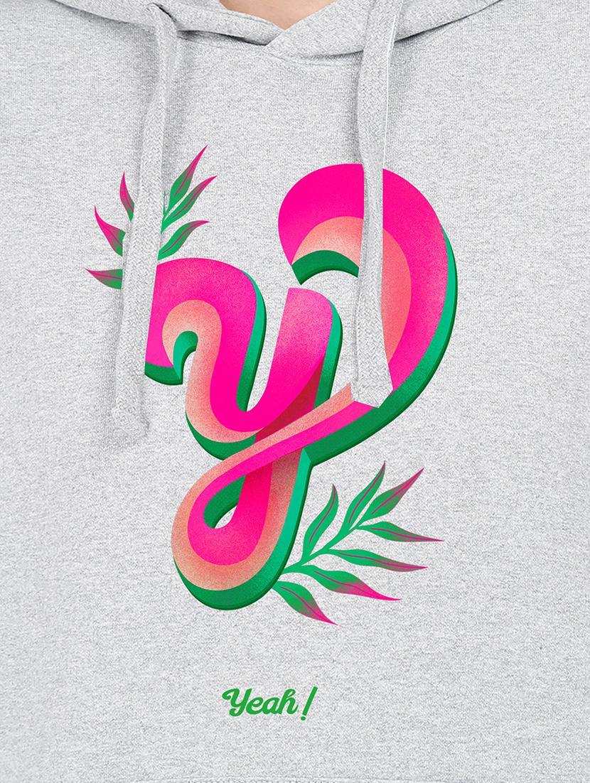 hooded neck graphic sweatshirt - 17972010 - Standard Image - 2