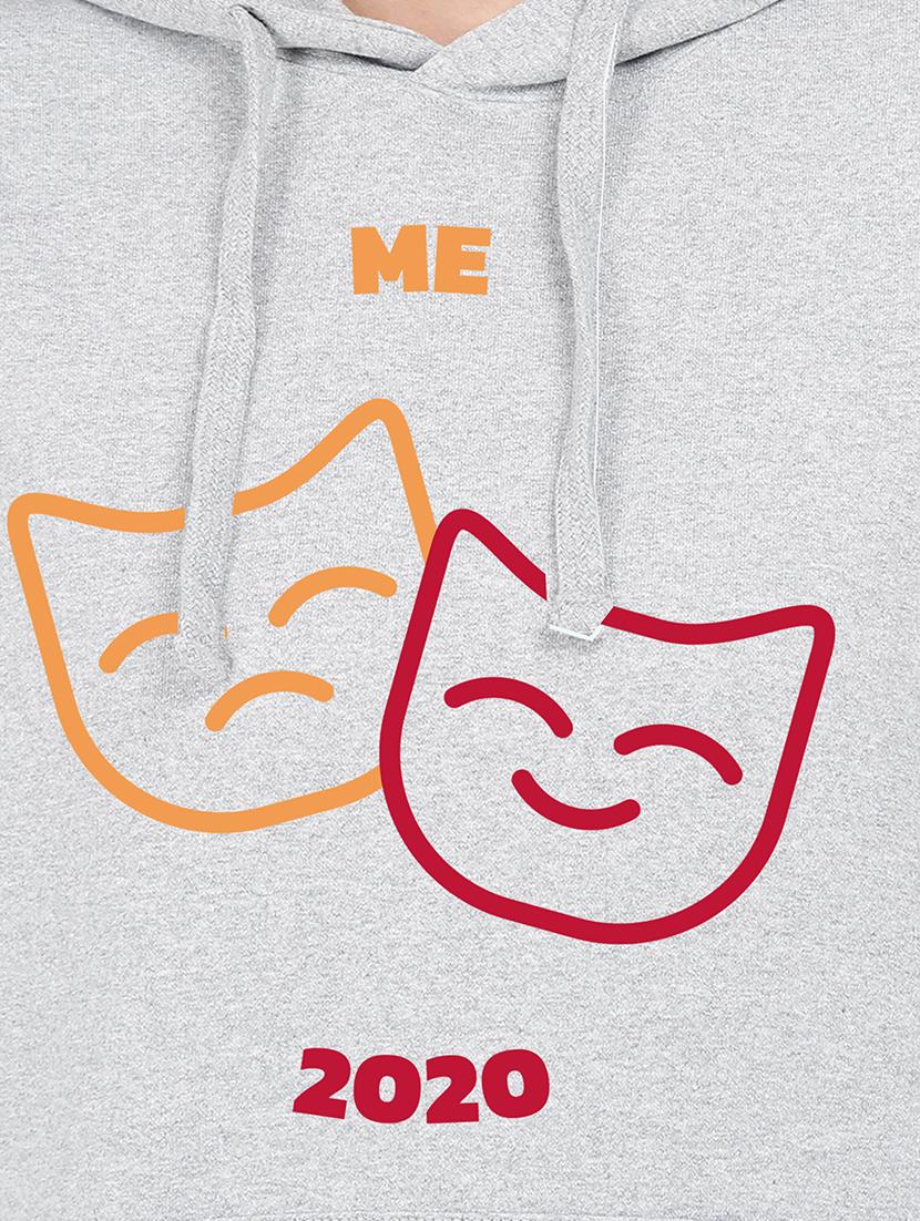 hooded neck graphic sweatshirt - 17972017 - Standard Image - 2