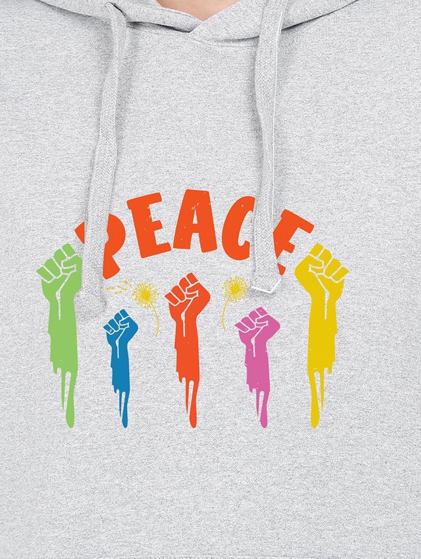 hooded neck graphic sweatshirt - 17972076 - Standard Image - 2