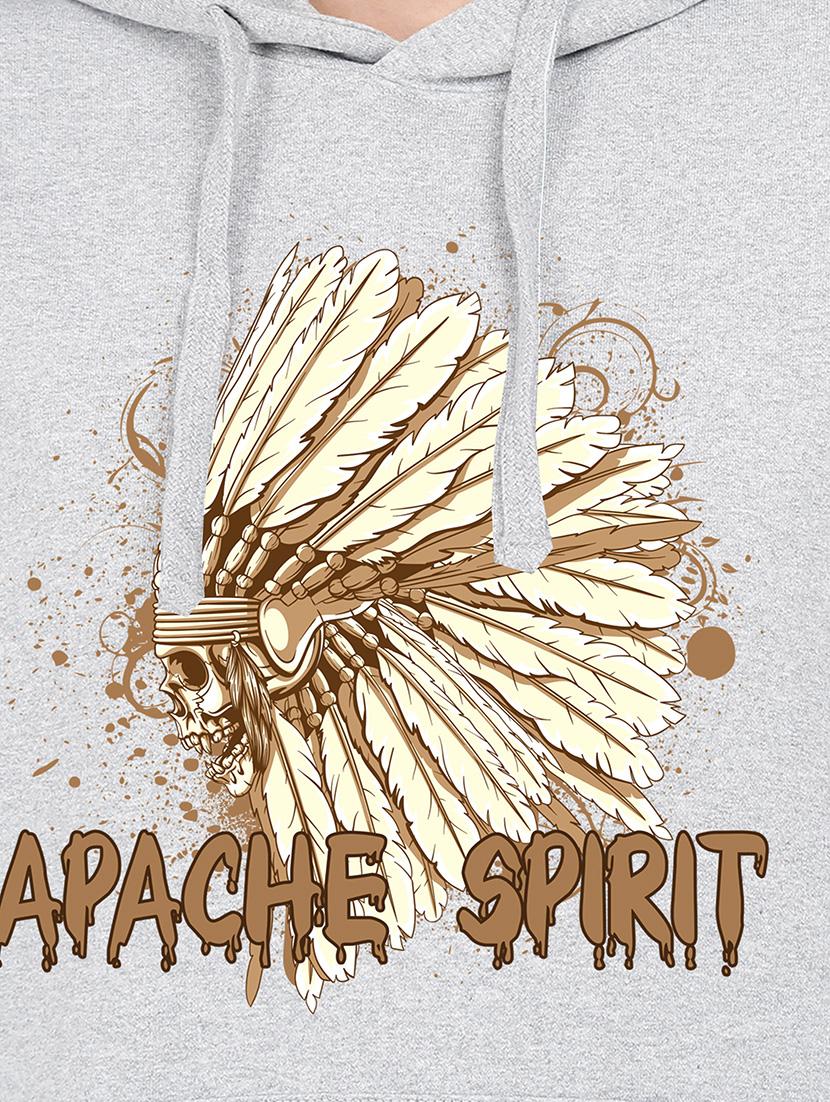 hooded neck graphic sweatshirt - 17972095 - Standard Image - 2