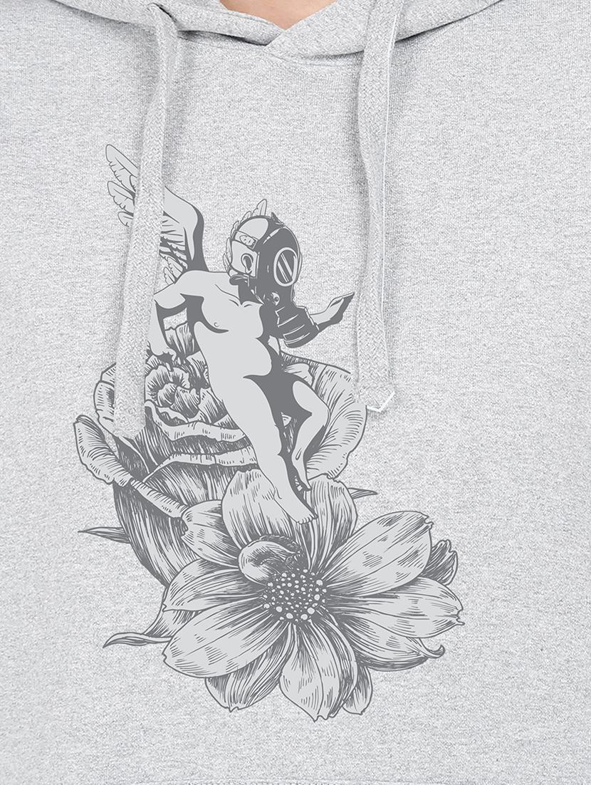 hooded neck graphic sweatshirt - 17972101 - Standard Image - 2