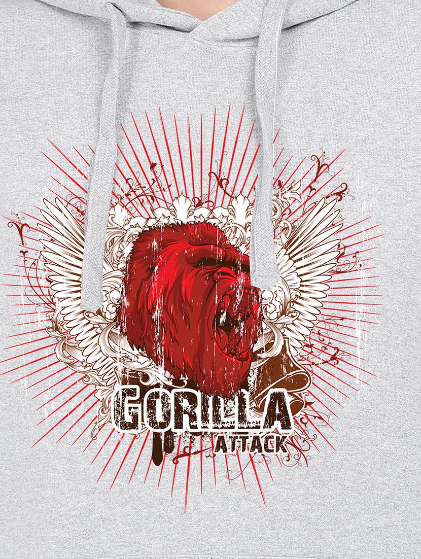 hooded neck graphic sweatshirt - 17972103 - Standard Image - 2