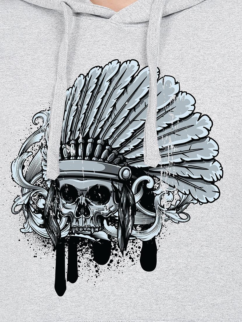 hooded neck graphic sweatshirt - 17972116 - Standard Image - 2