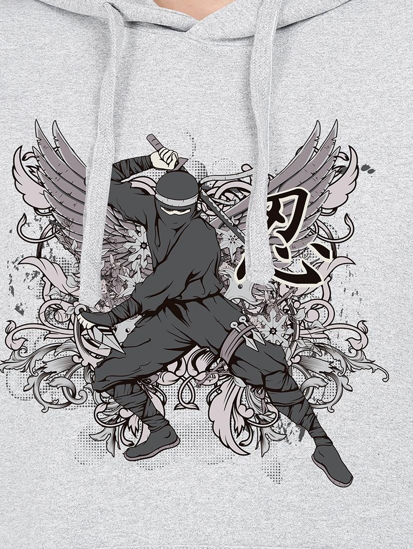 hooded neck graphic sweatshirt - 17972120 - Standard Image - 2