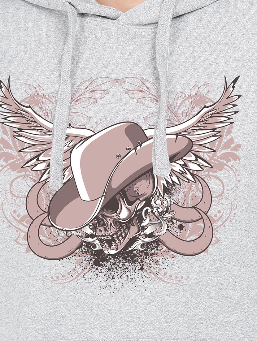 hooded neck graphic sweatshirt - 17972127 - Standard Image - 2