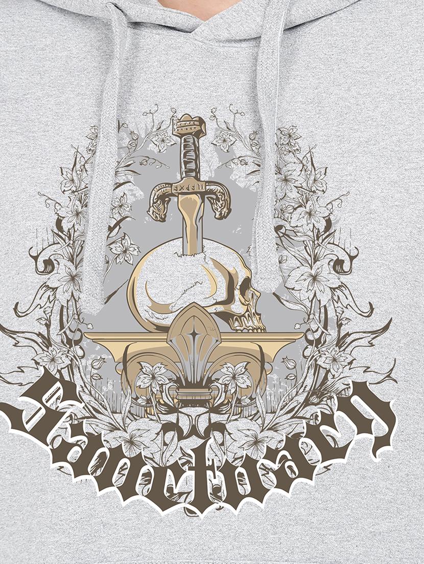 hooded neck graphic sweatshirt - 17972134 - Standard Image - 2