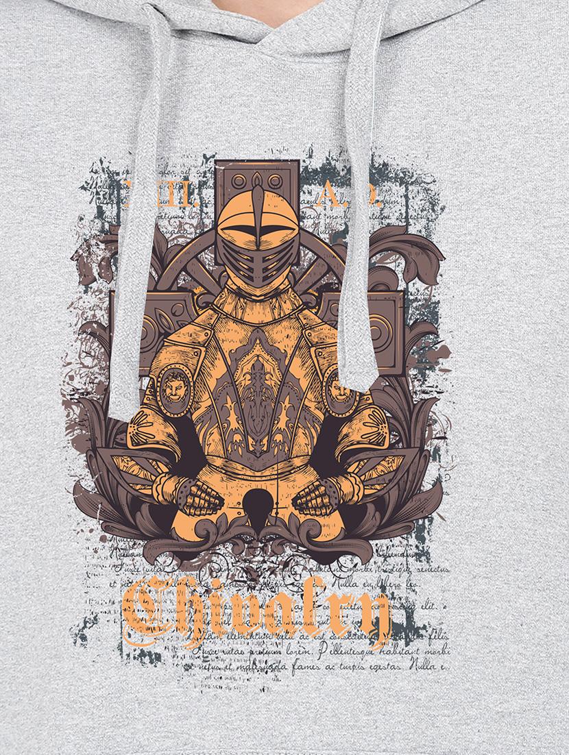 hooded neck graphic sweatshirt - 17972142 - Standard Image - 2
