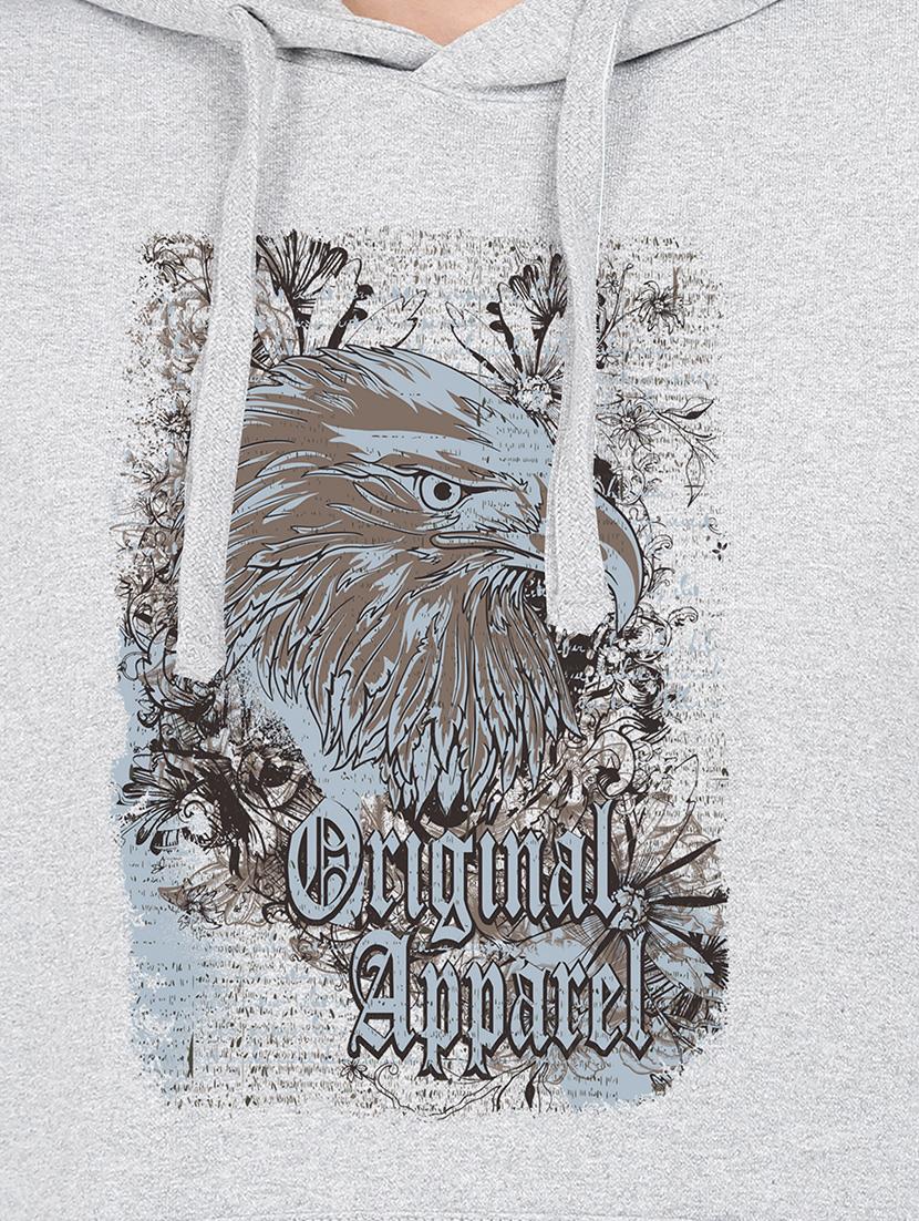 hooded neck graphic sweatshirt - 17972147 - Standard Image - 2