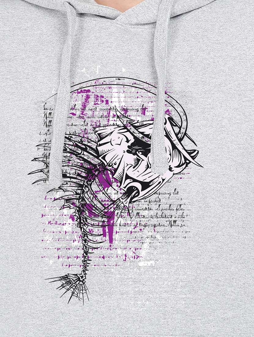 hooded neck graphic sweatshirt - 17972151 -  Standard Image - 2