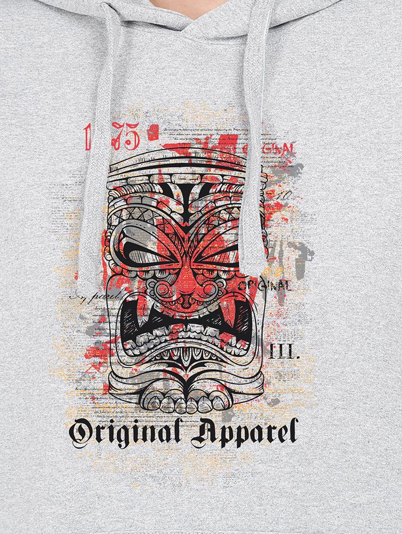 hooded neck graphic sweatshirt - 17972154 - Standard Image - 2