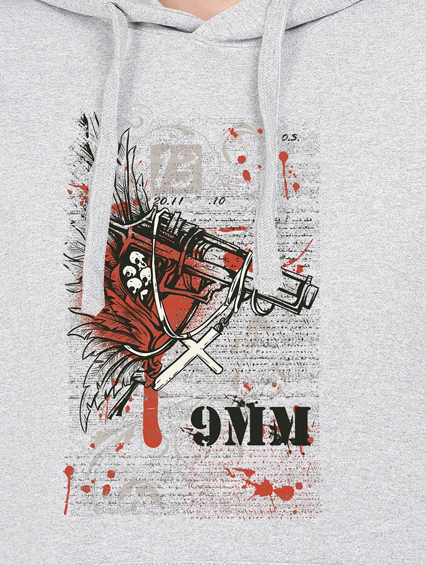 hooded neck graphic sweatshirt - 17972157 - Standard Image - 2
