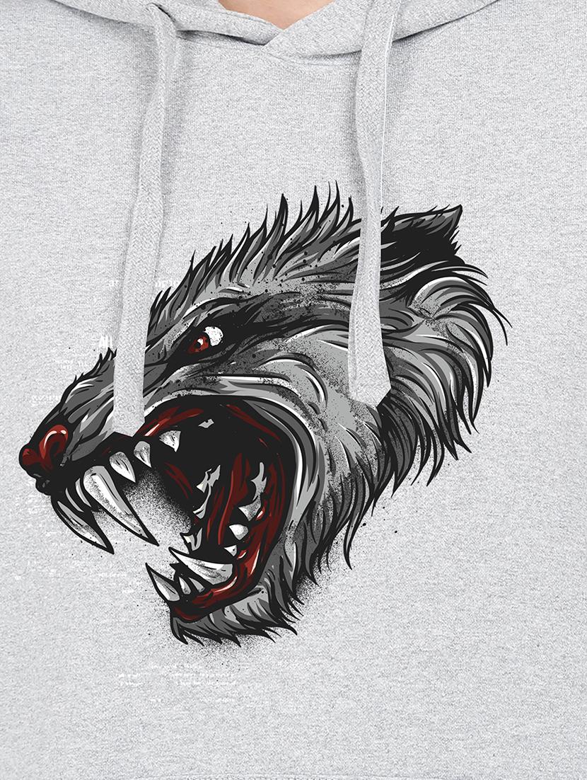 hooded neck graphic sweatshirt - 17972174 - Standard Image - 2