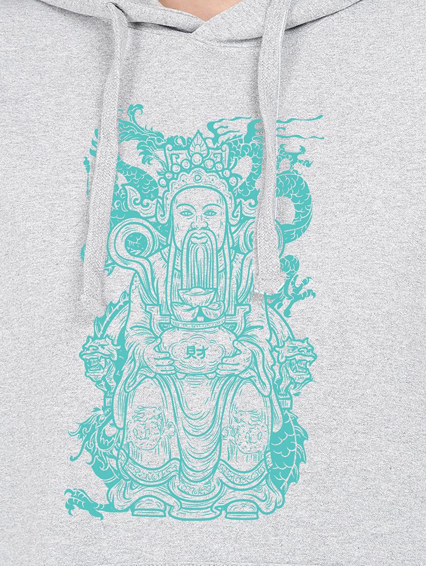 hooded neck graphic sweatshirt - 17972181 - Standard Image - 2