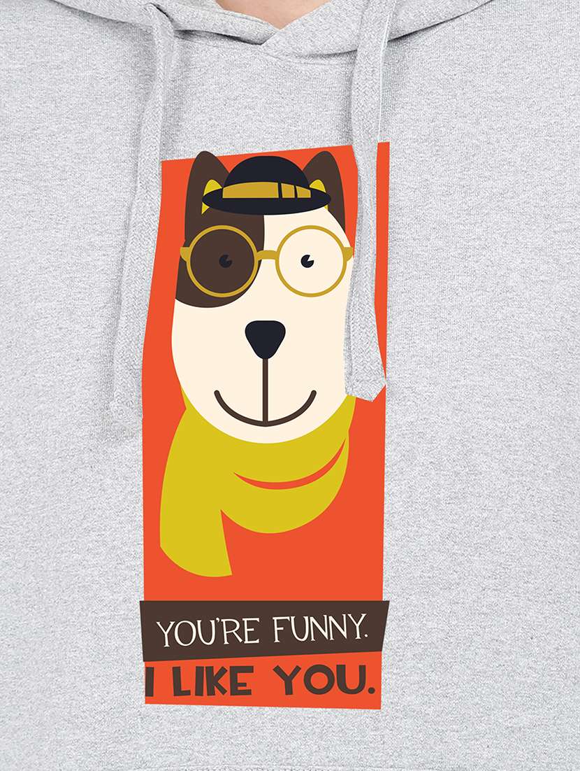 hooded neck graphic sweatshirt - 17972183 -  Standard Image - 2