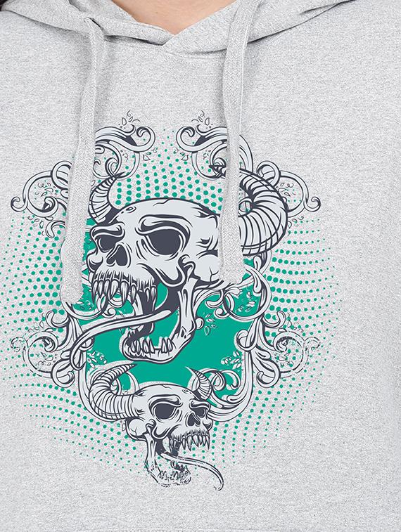 hooded neck graphic sweatshirt - 17972217 - Standard Image - 2