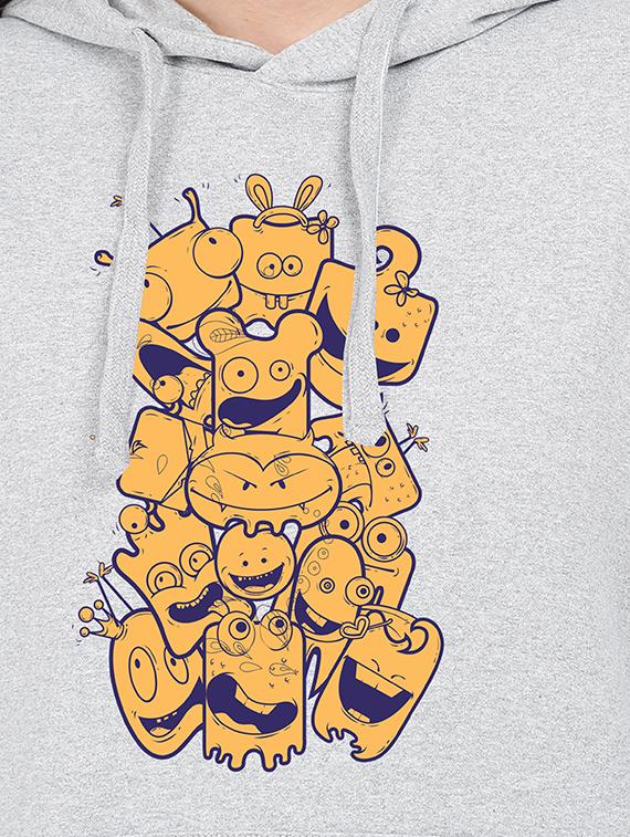hooded neck graphic sweatshirt - 17972226 - Standard Image - 2