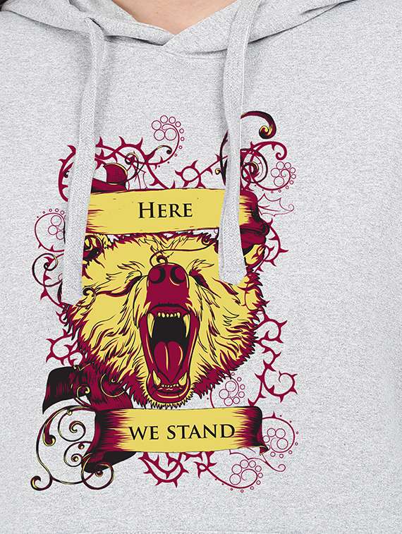 hooded neck graphic sweatshirt - 17972234 -  Standard Image - 2