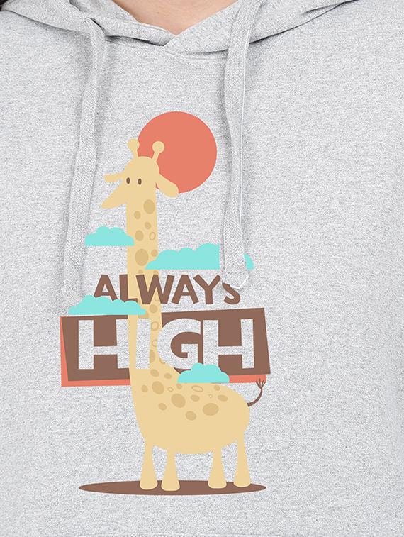 hooded neck graphic sweatshirt - 17972248 - Standard Image - 2