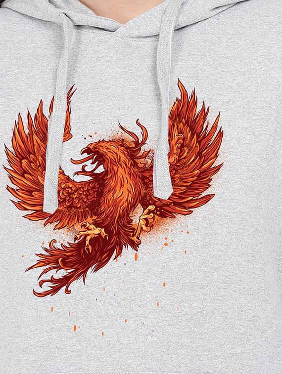 hooded neck graphic sweatshirt - 17972291 - Standard Image - 2