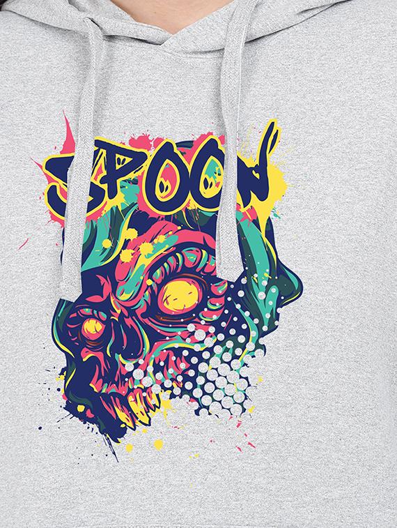 hooded neck graphic sweatshirt - 17972300 - Standard Image - 2
