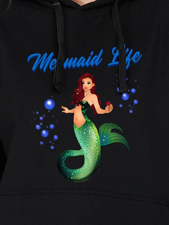 hooded neck graphic sweatshirt - 17972311 - Standard Image - 2