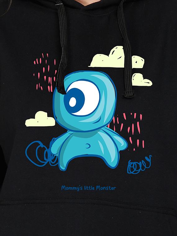 hooded neck graphic sweatshirt - 17972342 - Standard Image - 2