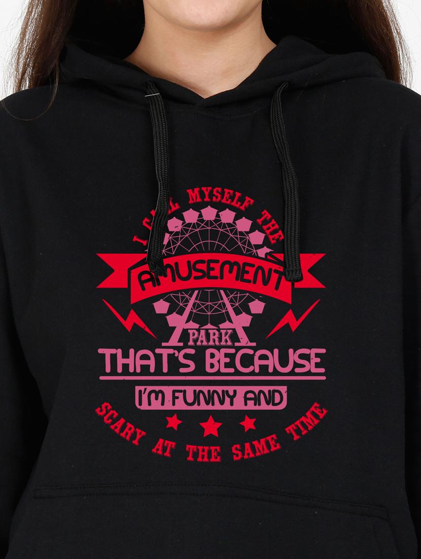 hooded neck graphic sweatshirt - 17972489 - Standard Image - 2