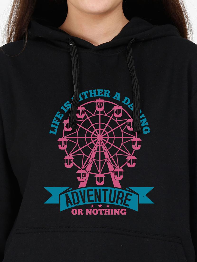 hooded neck graphic sweatshirt - 17972577 - Standard Image - 2