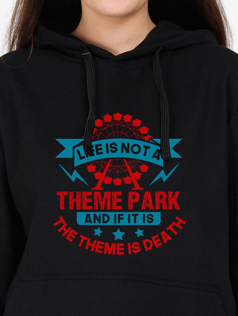 hooded neck graphic sweatshirt - 17972578 - Standard Image - 2