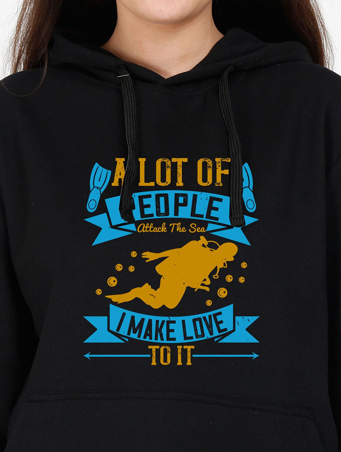 hooded neck graphic sweatshirt - 17972786 - Standard Image - 2