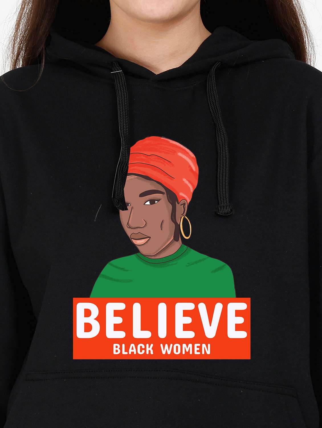 hooded neck graphic sweatshirt - 17972885 -  Standard Image - 2