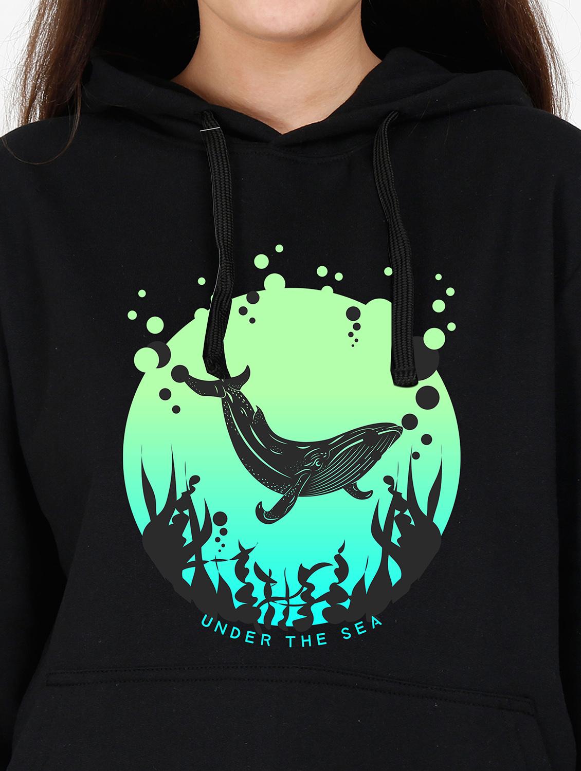 hooded neck graphic sweatshirt - 17972910 - Standard Image - 2