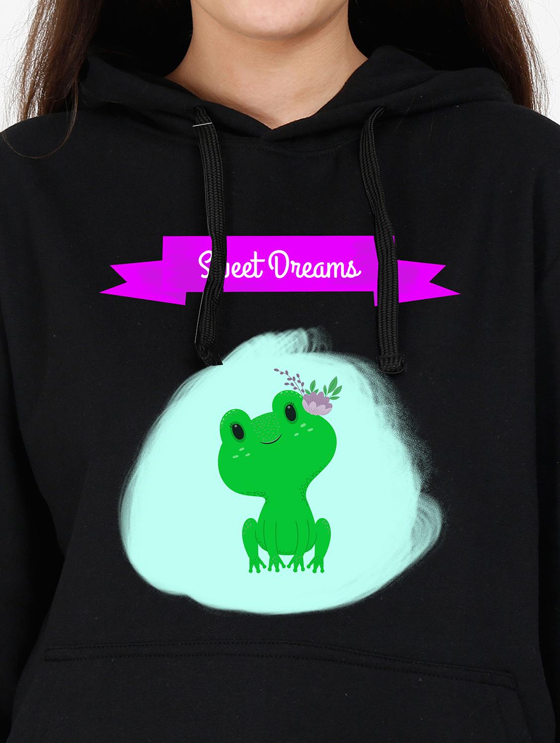 hooded neck graphic sweatshirt - 17972911 - Standard Image - 2
