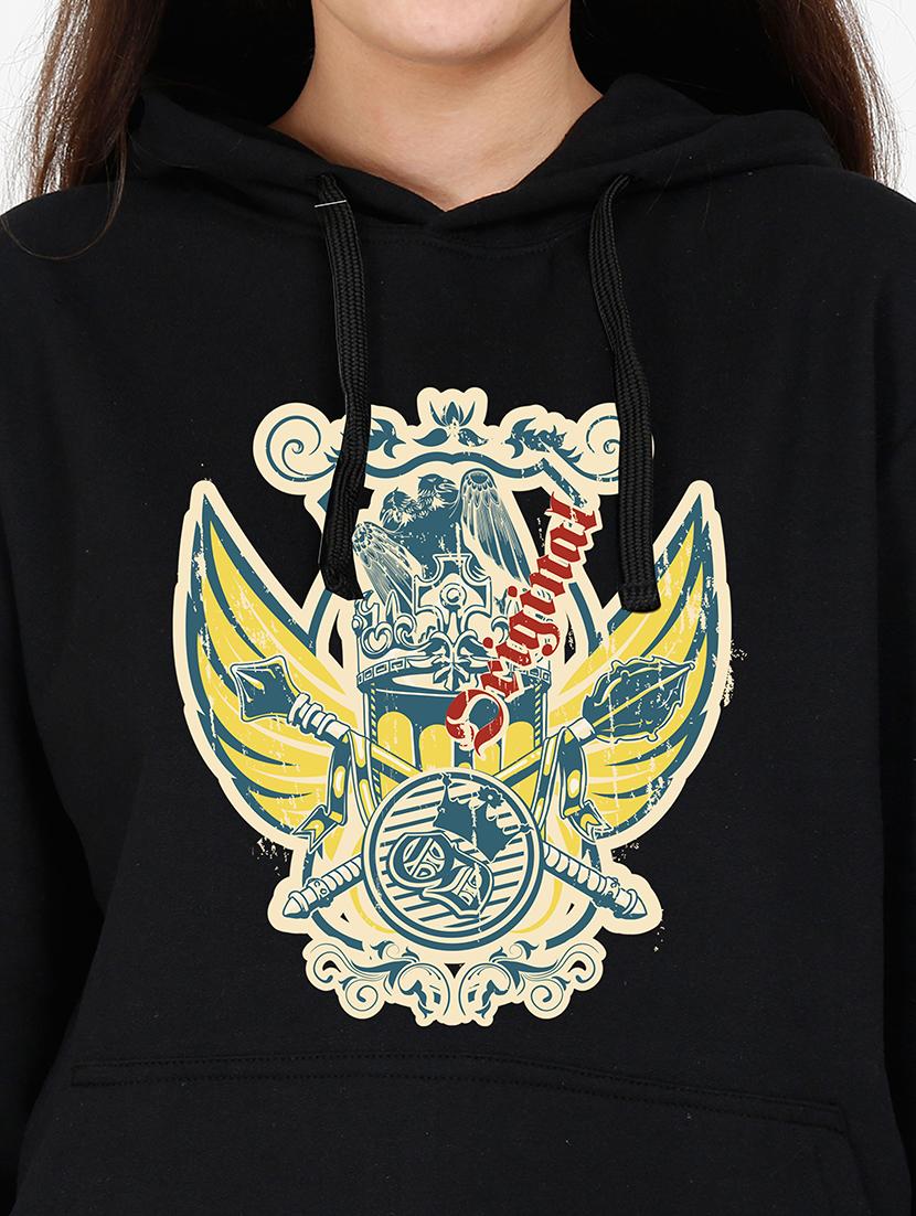 hooded neck graphic sweatshirt - 17973044 - Standard Image - 2