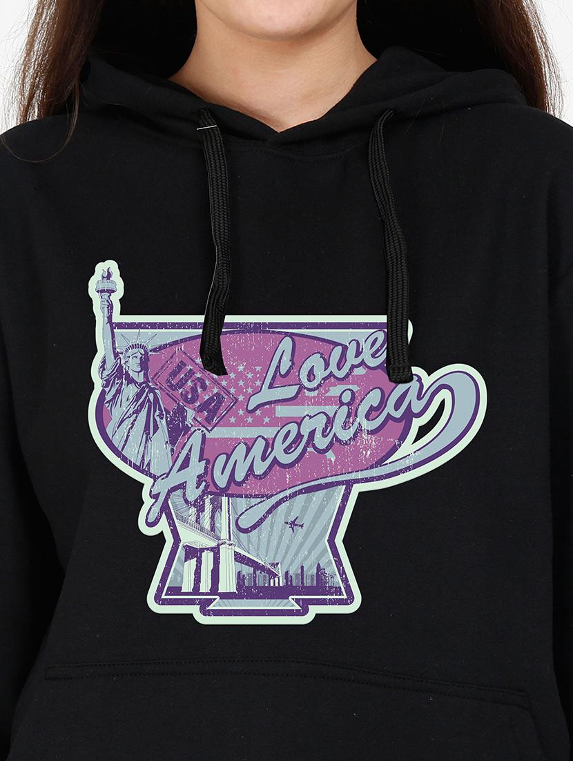 hooded neck graphic sweatshirt - 17973046 - Standard Image - 2