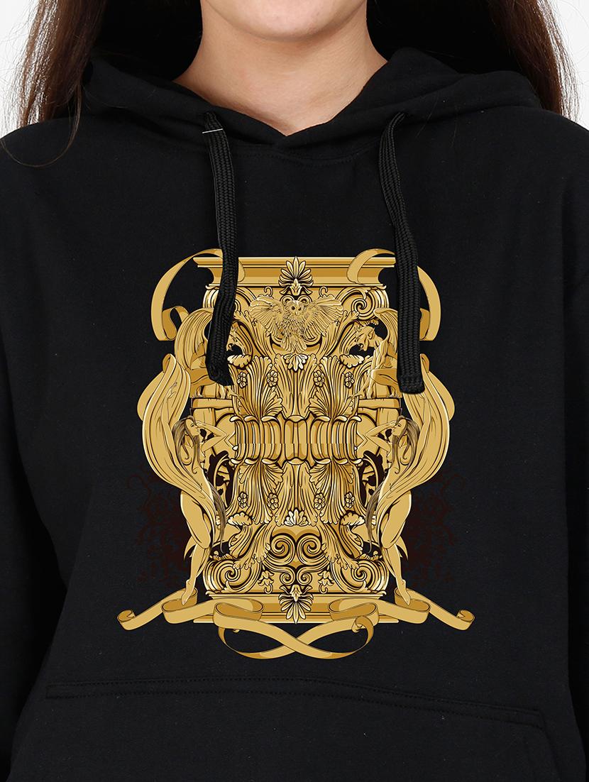 hooded neck graphic sweatshirt - 17973055 - Standard Image - 2