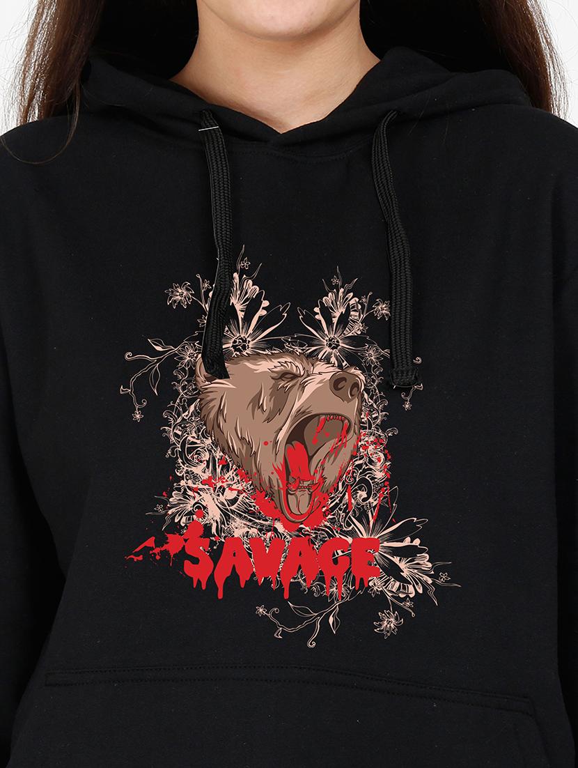 hooded neck graphic sweatshirt - 17973059 - Standard Image - 2