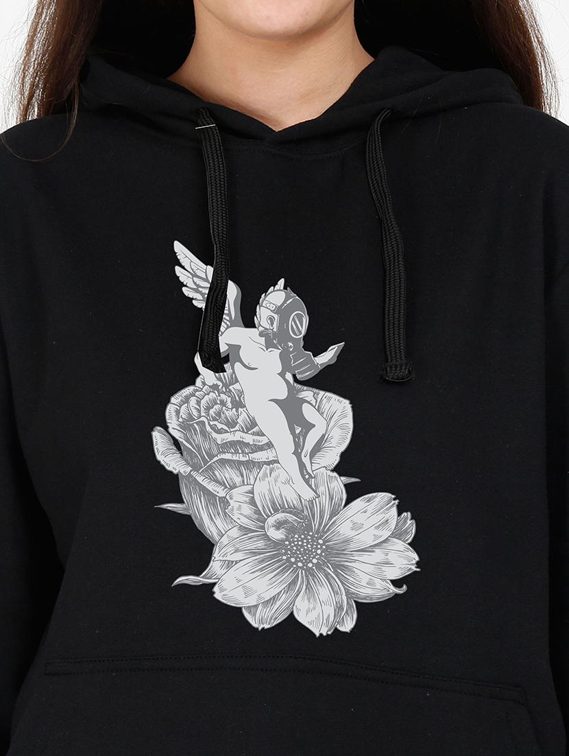 hooded neck graphic sweatshirt - 17973060 - Standard Image - 2