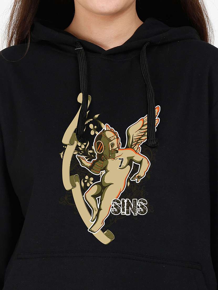 hooded neck graphic sweatshirt - 17973064 -  Standard Image - 2