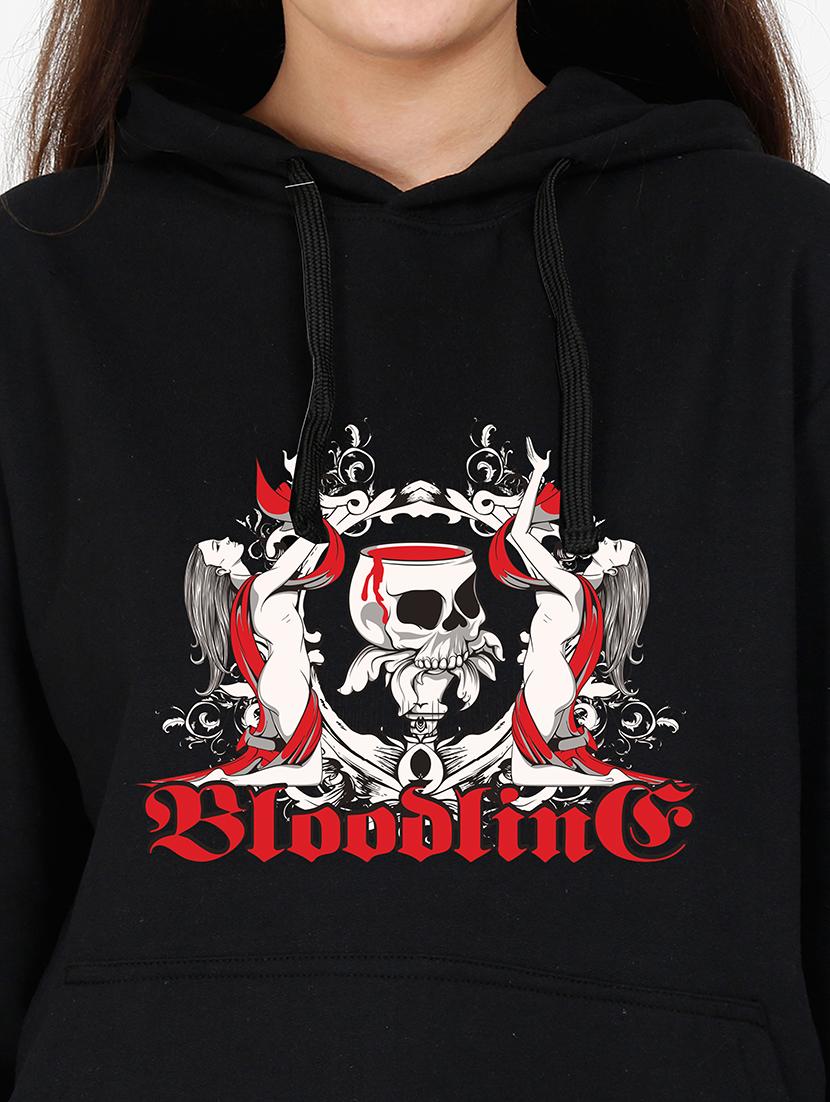 hooded neck graphic sweatshirt - 17973068 - Standard Image - 2