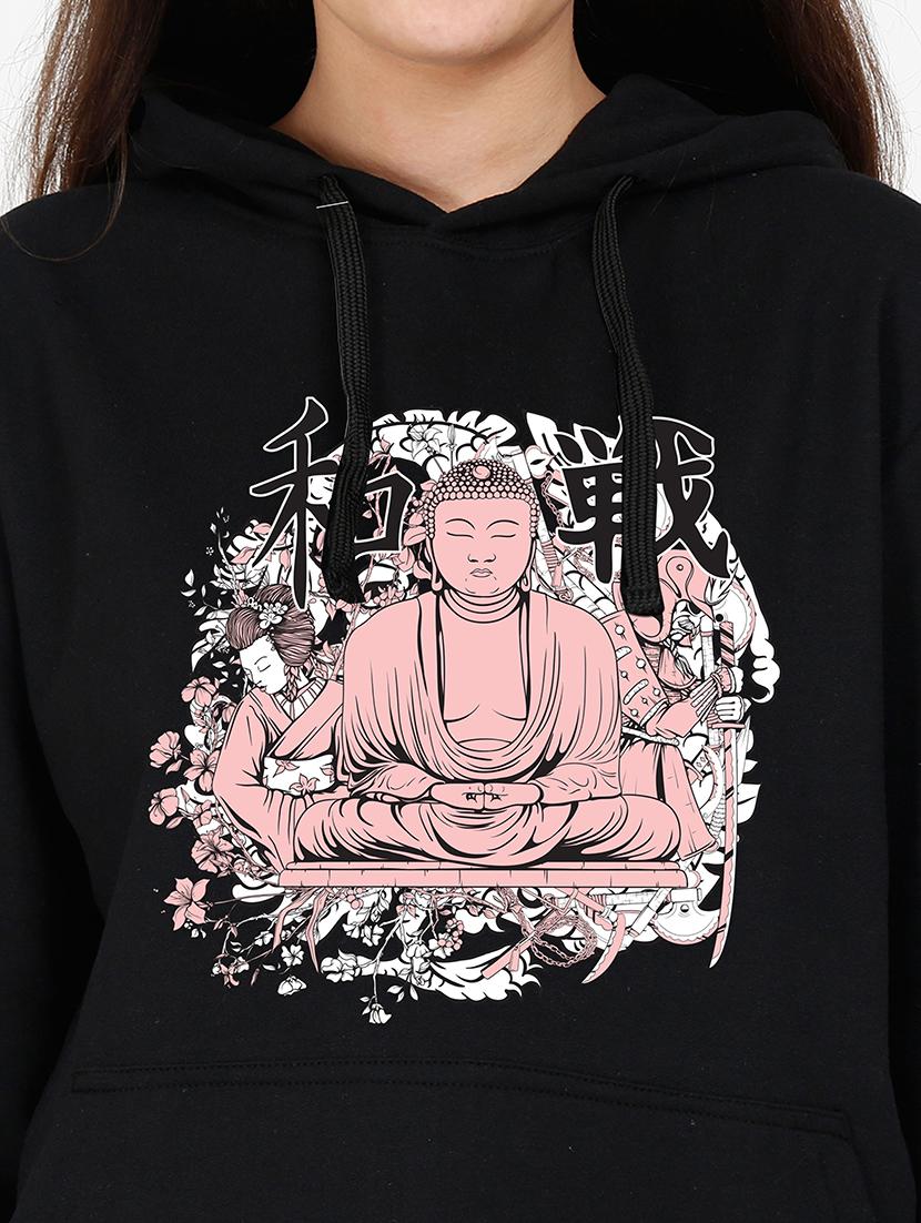 hooded neck graphic sweatshirt - 17973069 - Standard Image - 2