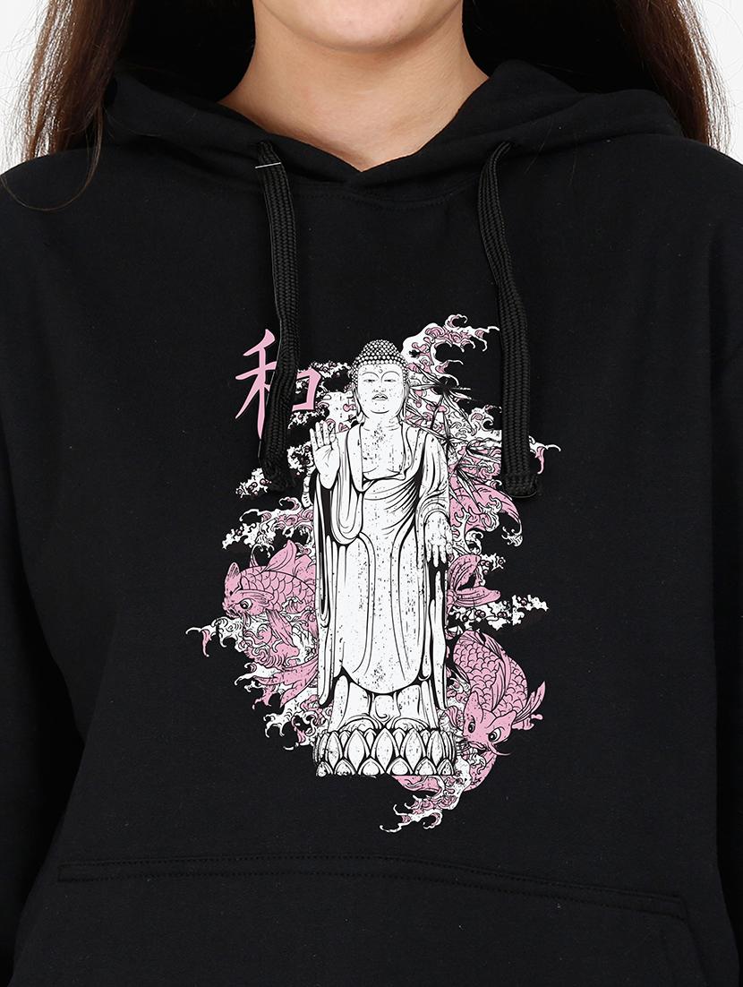 hooded neck graphic sweatshirt - 17973073 - Standard Image - 2