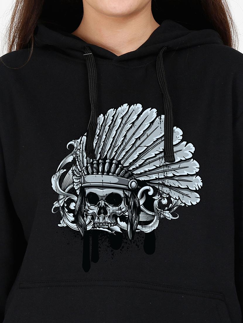 hooded neck graphic sweatshirt - 17973074 - Standard Image - 2