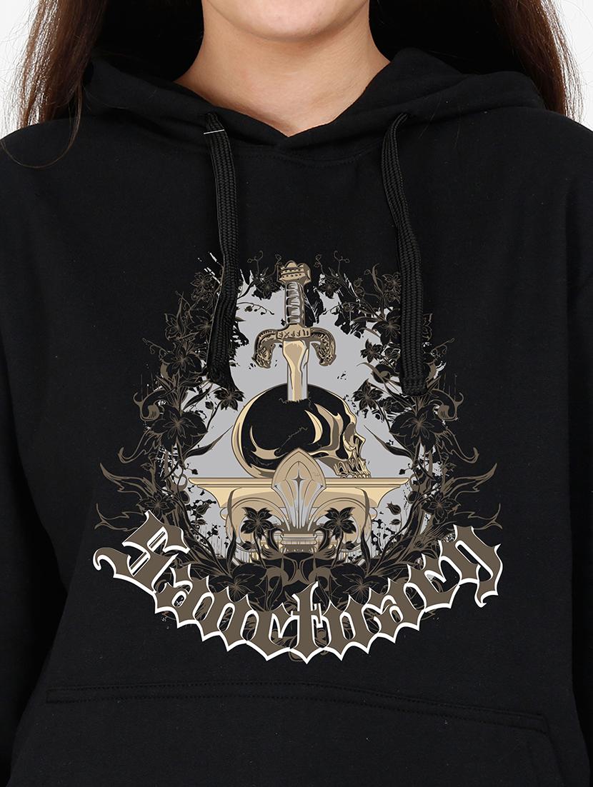 hooded neck graphic sweatshirt - 17973089 - Standard Image - 2