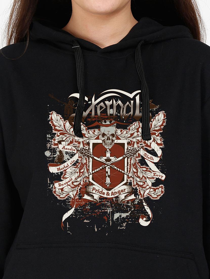 hooded neck graphic sweatshirt - 17973090 - Standard Image - 2